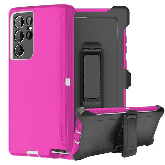 Phone Case with clip Samsung Galaxy S24 plus With Belt Clip - pink