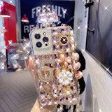 Diamond Perfume Bottle case iPhone XR- Pink