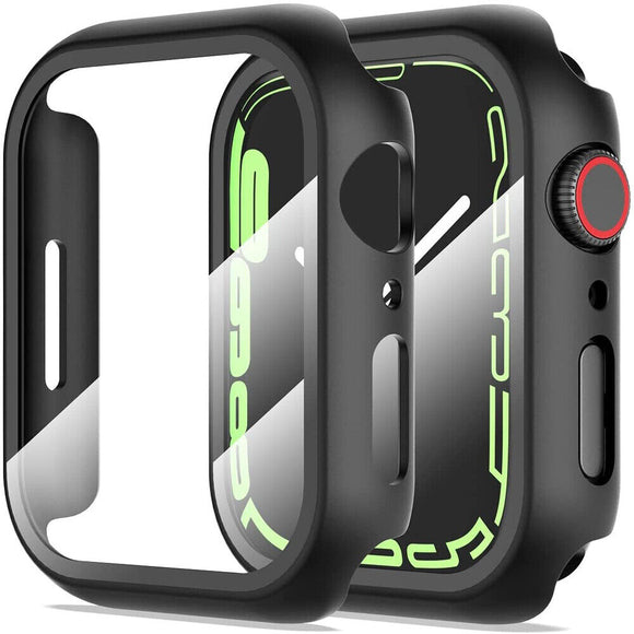 Apple Watch Glass Protector Case Cover Size 44mm Black