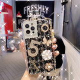Diamond Perfume Bottle case iPhone XR- Black