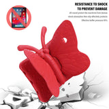 iPad Mini 6 Butterfly  Foam Stand Case - Red