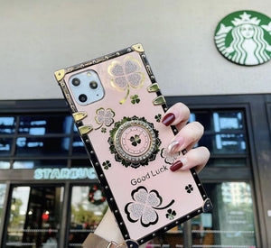 iPhone 11 Ring Good Luck Case -Rosegold