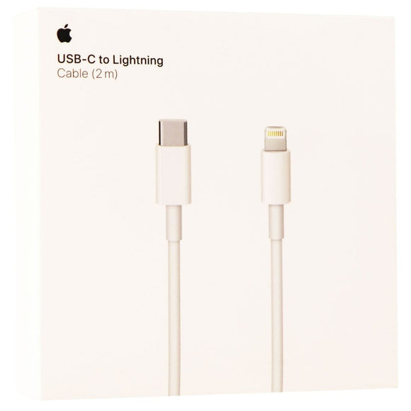 Apple - 2 m USB Type C-to-Lightning Charging Cable - White