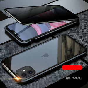 Privacy Magnetic Glass case iPhone 11 (Black)
