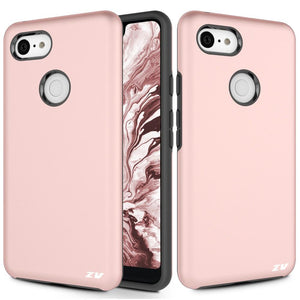 Google Pixel 3 XL Hybrid Case Cover- Rose gold