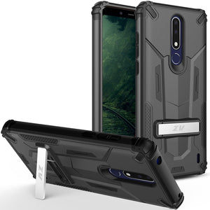 ZV Hybrid Transformer Case Nokia 3.1 Plus (Black/Black)