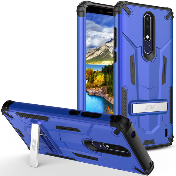 ZV Hybrid Transformer Case Nokia 3.1 Plus (Blue/Black)