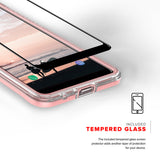 NOKIA 3.1 PLUS- ZIZO ION TRIPLE LAYERED HYBRID CASE WITH TEMPERED GLASS SCREEN PROTECTOR- ROSE GOLD