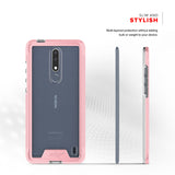 NOKIA 3.1 PLUS- ZIZO ION TRIPLE LAYERED HYBRID CASE WITH TEMPERED GLASS SCREEN PROTECTOR- ROSE GOLD