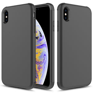 For iPhone XS Max - SLEEK HYBRID Cover w/ Dual Layered Protection in ZV Blister Packaging