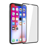 Tempered Glass Screen Protector Full Cover iPhone Xs Max - Black Frame