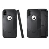 iPhone XS/X Reiko 3-In-1 Hybrid Heavy Duty Holster Combo Case