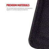 For iPhone XS Max - Full Diamond Flap Pouch with Credit Card Pockets in ZV Blister Packaging