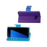 Samsung Galaxy S7 Edge 3-In-1 Wallet Case In Purple