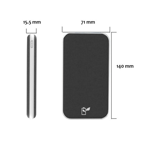 Power Bank 10000mAh 2 Outputs Fast Charging Slim Life Edition