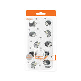 iPhone 8/ 7 Hedgehog Pattern TPU Case With Rotating Ring Stand Holder In White