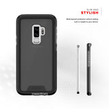 For Samsung Galaxy S9 Plus - Zizo ION Triple Layered Hybrid Cover w/ Tempered Glass Screen Protector