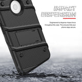 FOR GOOGLE PIXEL 3 XL - BOLT CASE WITH BUILT IN KICKSTAND HOLSTER AND FULL GLASS SCREEN PROTECTOR