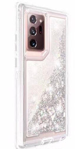 Phone Case Glitter Note 20 Ultra - Silver