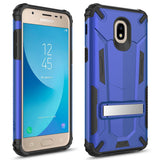 FOR SAMSUNG GALAXY J7 2018 - HYBRID TRANSFORMER COVER W/ KICKSTAND AND UV COATED PC/TPU LAYERS IN ZV BLISTER PACKAGING GALAXY J7 REFINE, J7 STAR