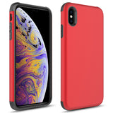For iPhone XS Max - SLEEK HYBRID Cover w/ Dual Layered Protection in ZV Blister Packaging - "𝒜𝓋𝒶𝒾𝓁𝒶𝒷𝓁𝑒 𝒾𝓃 𝓂𝑜𝓇𝑒 𝒸𝑜𝓁𝑜𝓇𝓈"