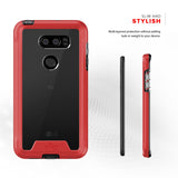 For LG V30 - Zizo [ION Series] Triple Layered Hybrid Case w/ Tempered Glass Screen Protector - LG V35 ThinQ