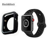 Apple Watch 38mm/40mm  full cover Rugged Silicone Band - Black
