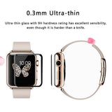 3D Tempered Glass For Apple Watch 40mm Series 4/3/2/1 Full Cover Curved Black Edge Screen Protector Film For iWatch