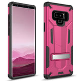 For Samsung Galaxy Note 9 - Hybrid Transformer Case w/ Kickstand and UV Coated PC/TPU Layers