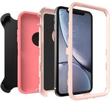OtterBox Defender Series Screenless Edition Case for iPhone XR (Pink Lemonade)