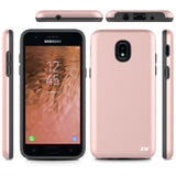 FOR SAMSUNG GALAXY J7 2018 - SLEEK HYBRID COVER W/ DUAL LAYERED PROTECTION IN ZV BLISTER PACKAGING GALAXY J7 REFINE, J7 STAR