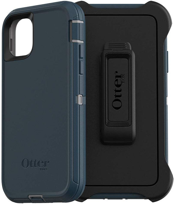 OtterBox DEFENDER SERIES SCREENLESS EDITION Case for iPhone 11 - GONE FISHIN (WET WEATHER/MAJOLICA BLUE)