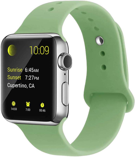 Apple Watch Silicone band 44mm 40mm series 5/4/3/2 - Mint Green