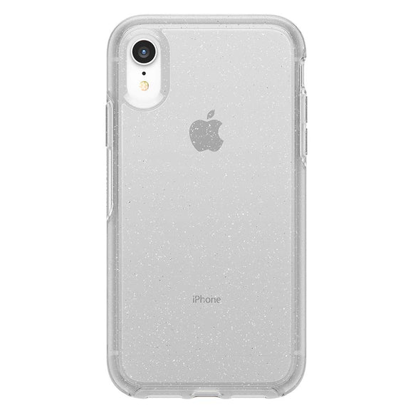 OtterBox Symmetry Clear Series Case for iPhone XR - Retail Packaging - Stardust (Silver Flake/Clear)