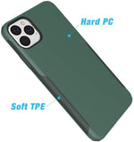 iPhone 11 Case,Scratch Resistant Hard PC+ TPE Bumper Shockproof Rugged Protective Case-Green