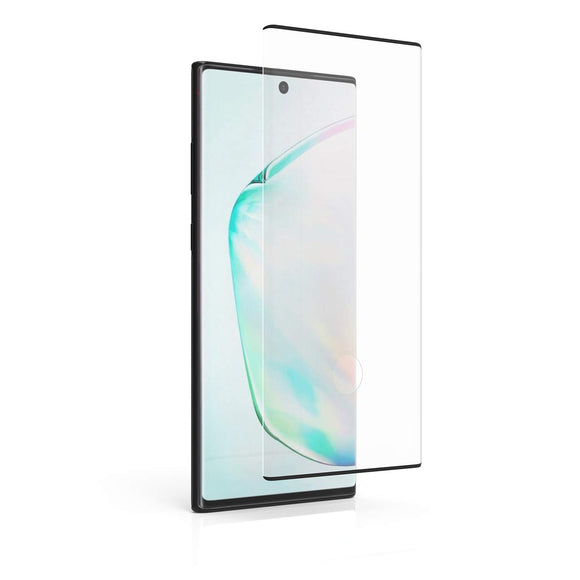 PureGear Compatible with Samsung Galaxy Note10+ Tempered Glass Screen Protector with Fingerprint Sensor Ready Cutout, Self Alignment Tray, Touch and Swipe Precision, Premium Protection, Case Friendly