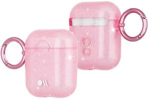 Case Mate Hook Ups for AirPods 1/2 Sheer Crystal/Pink