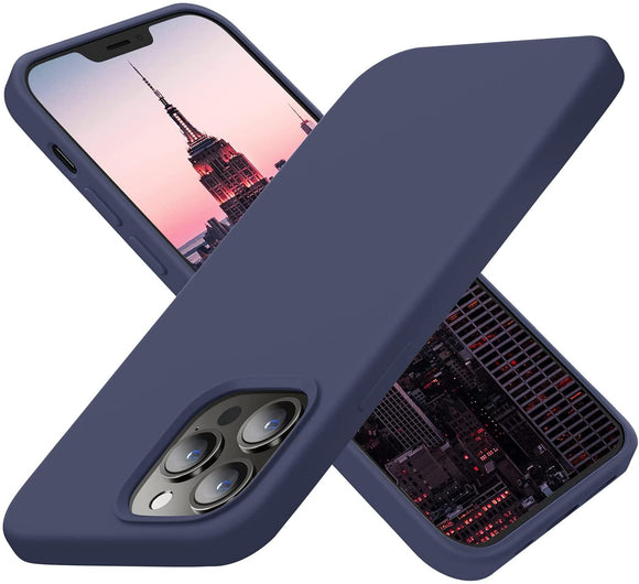 Silicone Case (Navy Blue) - iPhone 13 Pro Max