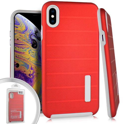 PKG iPhone XS Max 6.5 Delux Brushed Cases Red