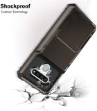 LG Stylo 6 Credit Card Hybrid Case - Black