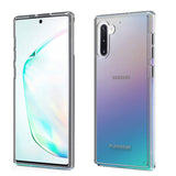 PureGear Slim Shell Cellphone Case Compatible for Samsung Galaxy Note10, Snap-On Ultra Thin Sleek Flexible Durable Hard Protective, Functional Metal Buttons (Clear)