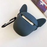 Airpods Pro 3D Silicone Skin - Bulldog Black