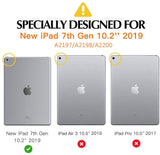 Screen Protector Compatible with iPad 10.2 Inch (7th Gen, 2019 Release) [9H Hardness] Tempered Glass Screen Protective Anti-Fingerprint and Scratch High Definition Bubble Free - Clear
