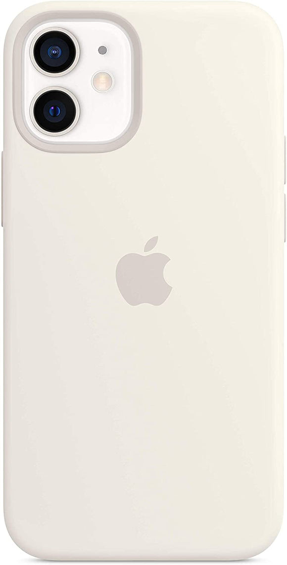Apple Silicone Case with MagSafe for iPhone 12 mini - White