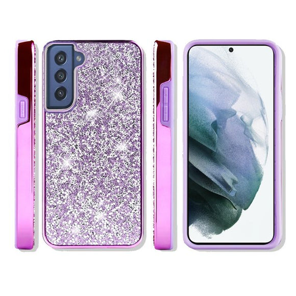 Samsung Galaxy S22 Plus Deluxe Diamond Bling Glitter Case Cover - Purple