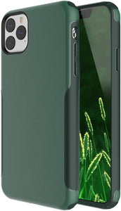 iPhone 11 Case,Scratch Resistant Hard PC+ TPE Bumper Shockproof Rugged Protective Case-Green