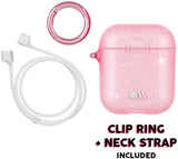 Case Mate Hook Ups for AirPods 1/2 Sheer Crystal/Pink