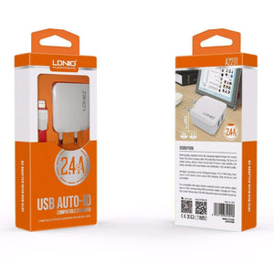 Ldnio iPhone 8/XS Charger 2.4A Speed 2 Ports