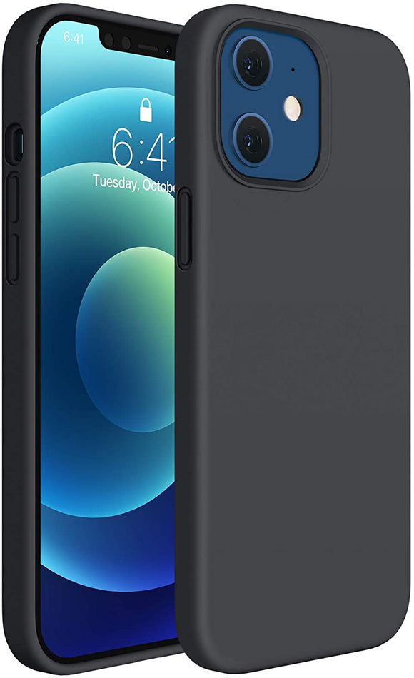 Silicone Case (Black) - iPhone 12/12 Pro