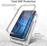 Phone Case Glitter iPhone 12 / 12 Pro (6.1) Case - Silver
